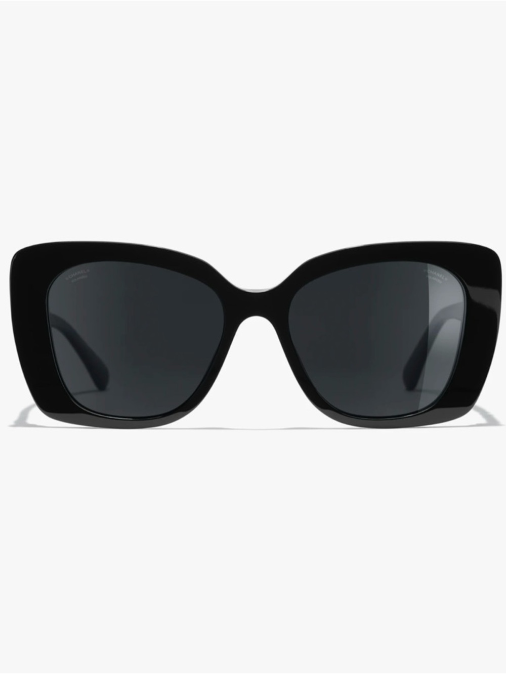 CHANEL Black Oversized Square Sunglasses with Branded Case - Picture 9 of 11